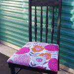 Padded vintage chair - $9 to $12 (depending on quantity needed - 25 in stock) Custom covers to match your event can be made for an additional fee.