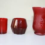red tealight-29g
red sphere tealight- 30g
red filigree votive- 31g