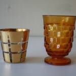 gold tealight- 32g
amber vintage footed tealight -33g
