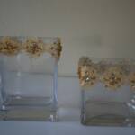 4x4" glass cube with trim - 12g
3x3" glass cube with trim- 14g
Various trim and ribbon to choose from
