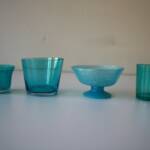 teal speckled votive-17g
teal large votive cup holder- 18g
teal footed tealight -19g
small tealight voive holder -20g
