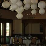 Arroyo Trabuco Ballroom - Paper lanterns over dance floor and indoor bistro lighting