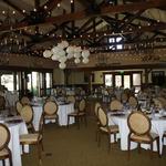 Arroyo Trabuco Ballroom - Paper lanterns over dance floor and indoor bistro lighting