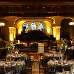 Mission Inn- amber uplights